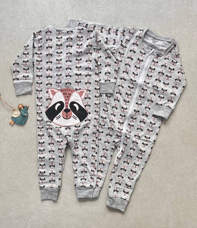 سرهمی دو زیپ بدون جوراب – چهار فصل با طرح سمور کد 106