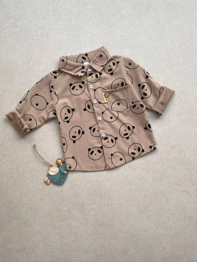 پیراهن تک کبریتی طرح پاندا کد 109