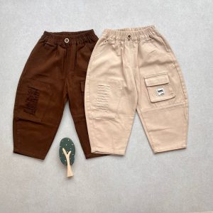 شلوار کتان گرم بالا اسپرت زاپ دار کد 110