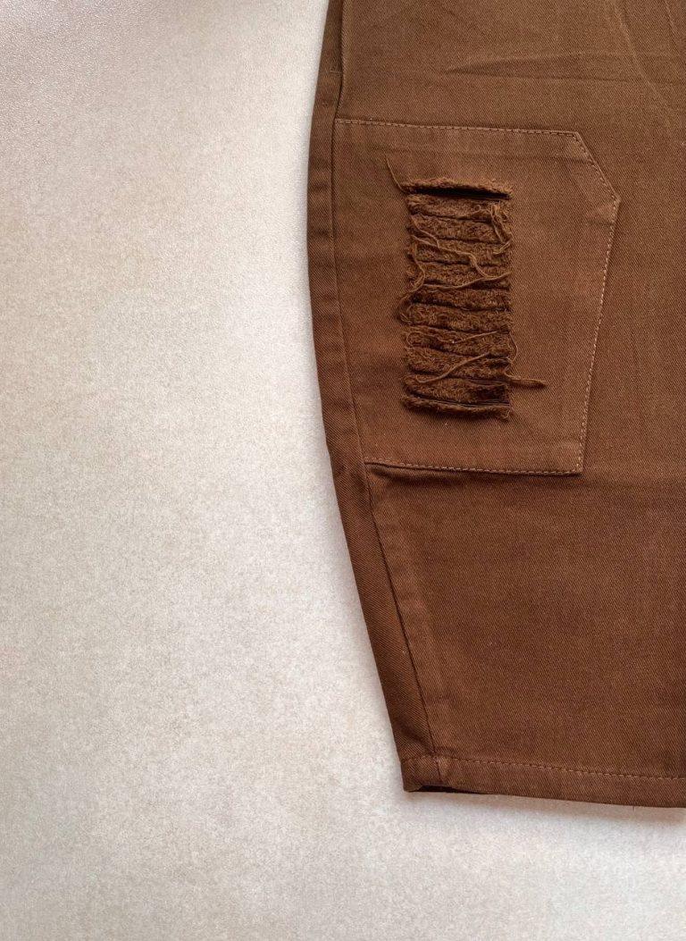 شلوار کتان گرم بالا اسپرت زاپ دار کد 110