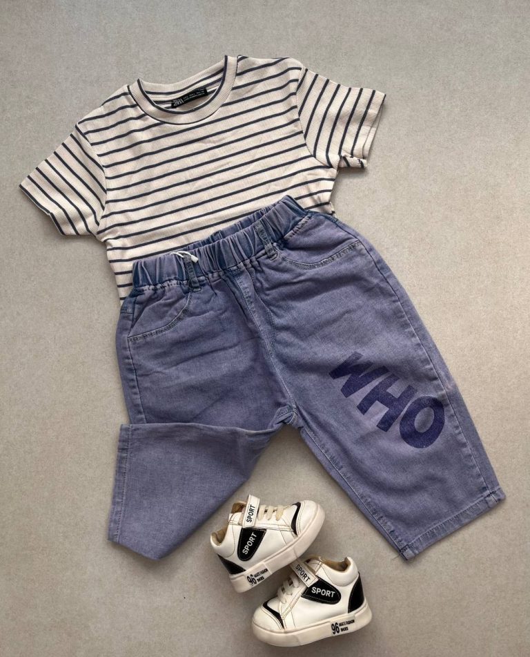 شلوار جین کاغذی اسپرت ساده کد 115