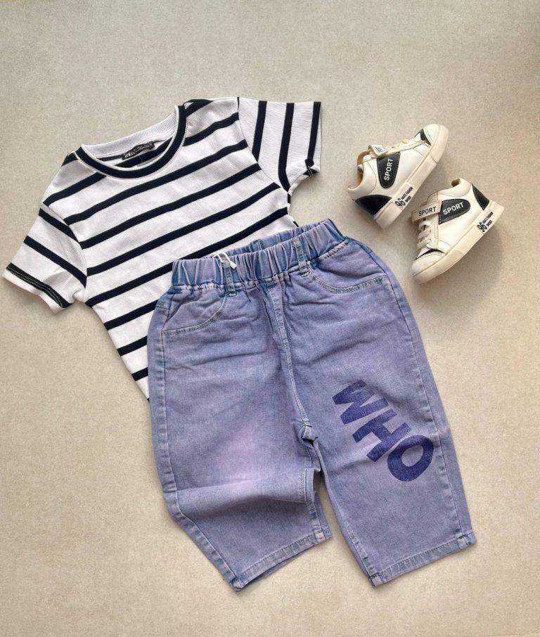 شلوار جین کاغذی اسپرت ساده کد 115