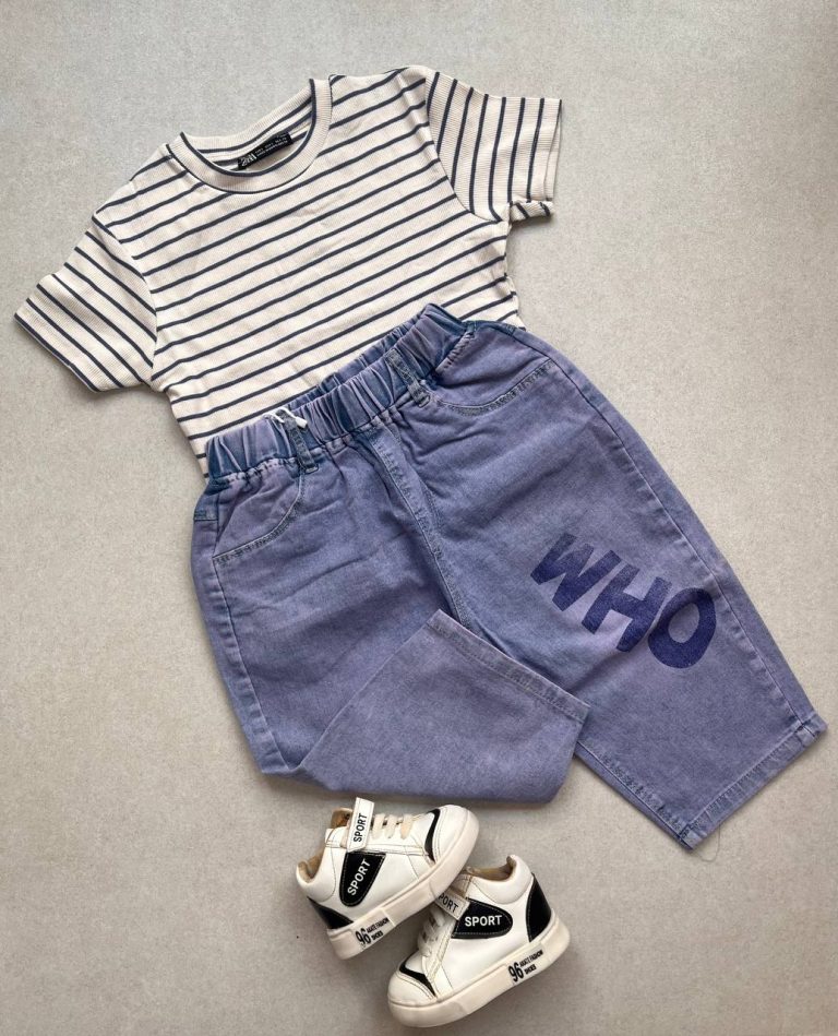 شلوار جین کاغذی اسپرت ساده کد 115