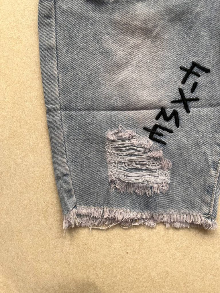 شلوار جین کاغذی اسپرت ساده کد 114