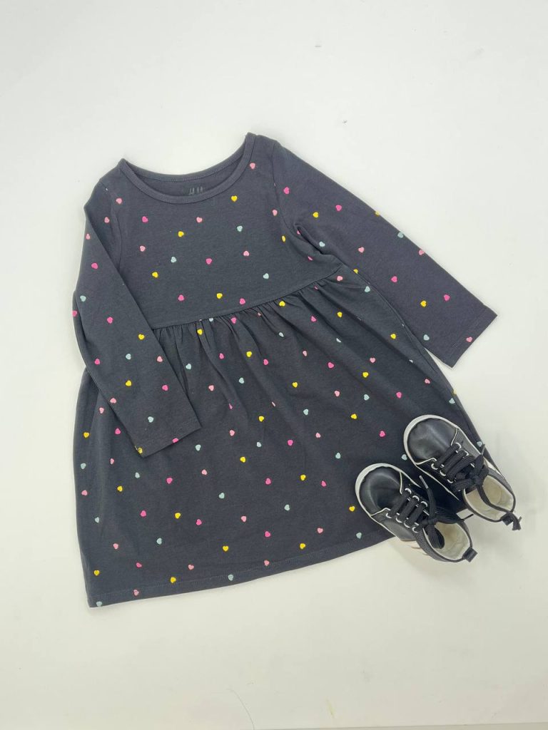 پیراهن آستین بلند دخترانه کد 120