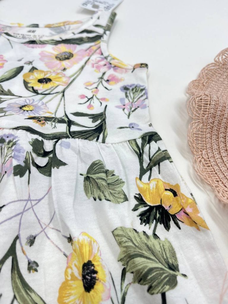 پیراهن دخترانه طرح گل کد 125