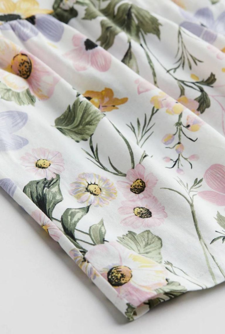 پیراهن دخترانه طرح گل کد 125