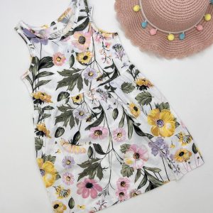 پیراهن دخترانه طرح گل کد 125