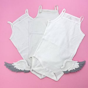 بادی دخترانه دو بند سفید کد 126