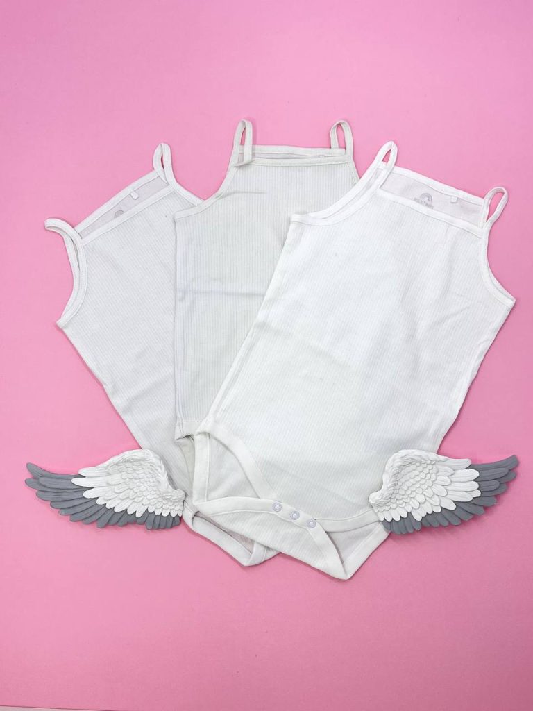 بادی دخترانه دو بند سفید کد 126