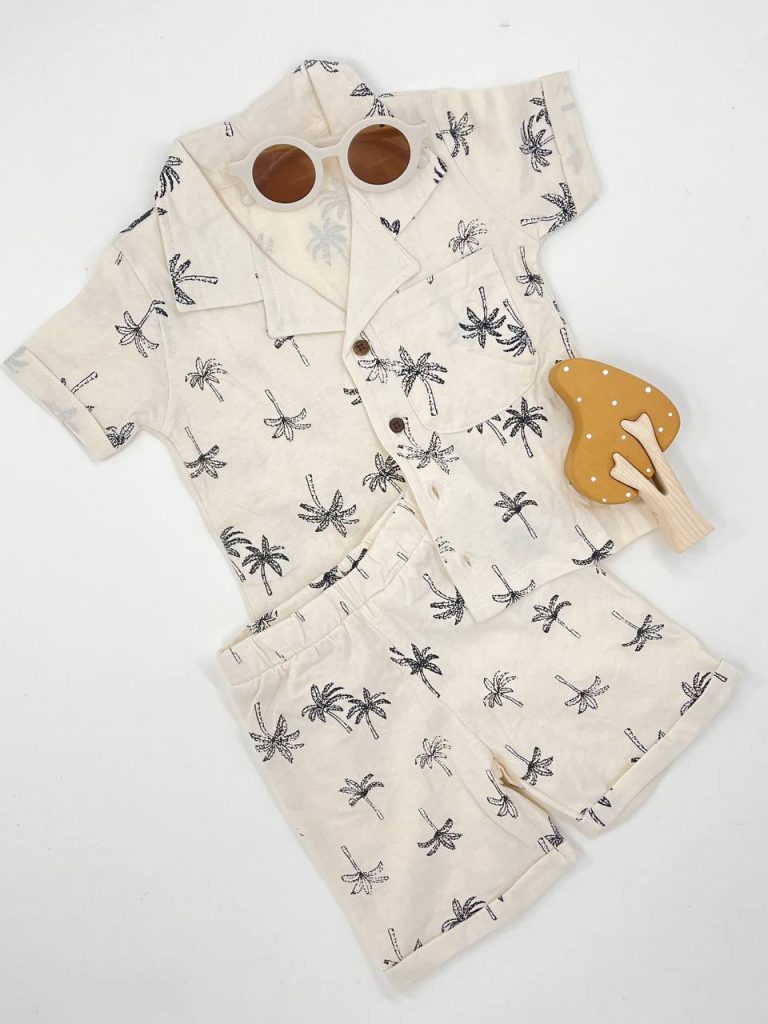 تیشرت شورتک هاوایی کد 130