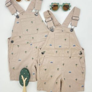 بیلر کتان گلدوزی شده طرح نخل و ماشین کد 137