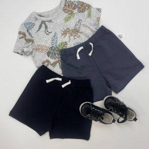 شورتک تمام نخ در دو رنگ طوسی و مشکی کد 148