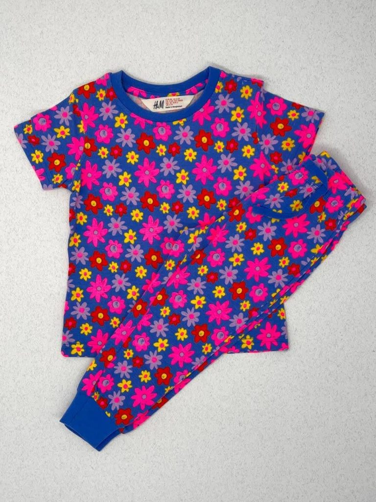 تیشرت و شلوار طرح گل از برند H&M کد 161