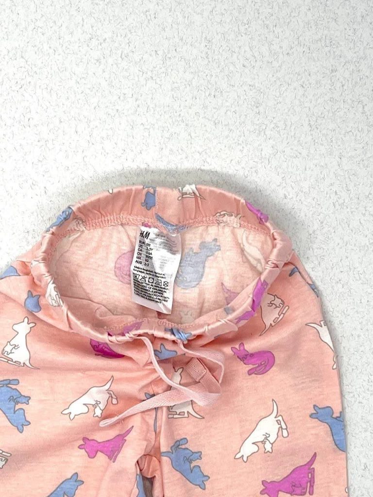 تیشرت و شلوار دخترانه H&M با طرح کانگورو کد 163